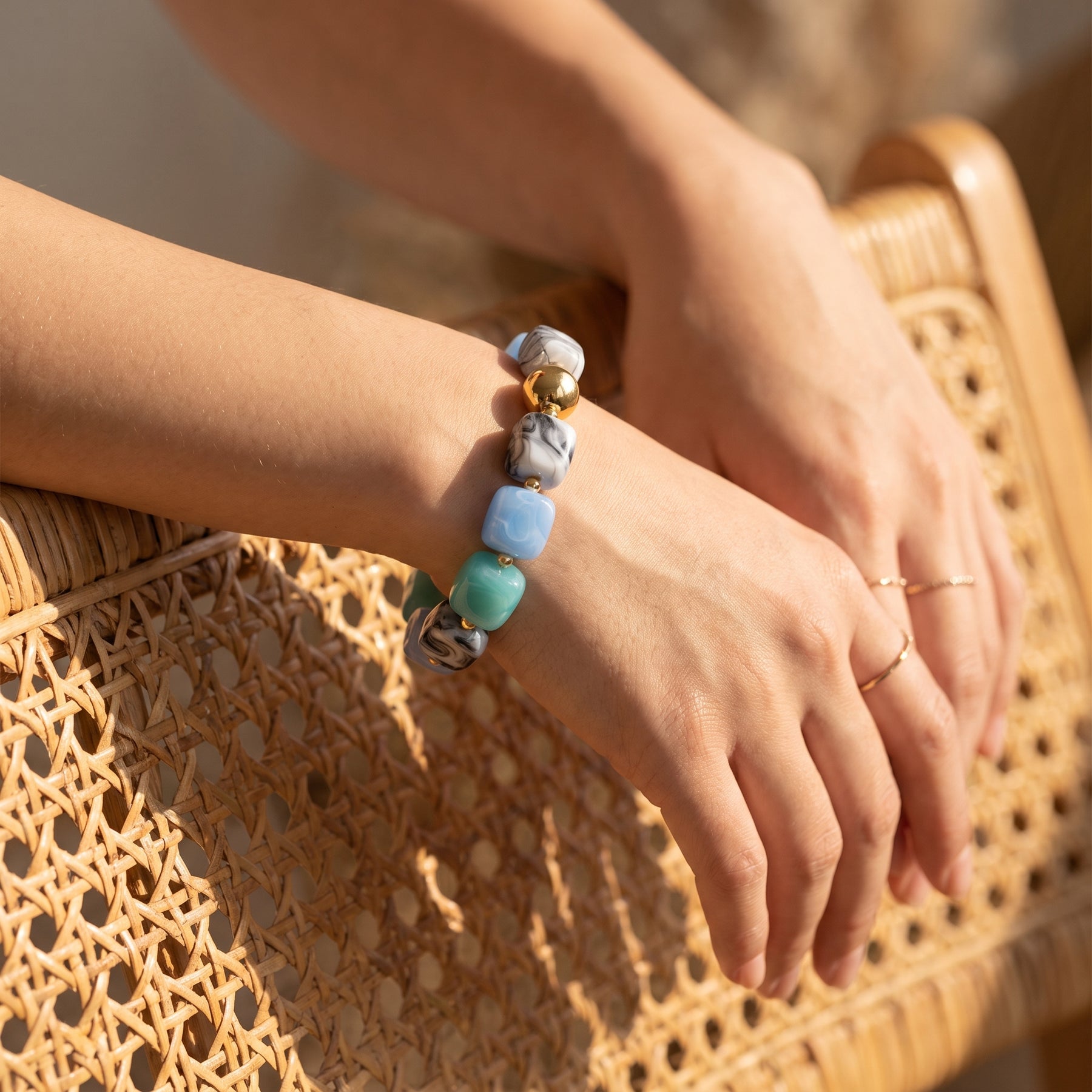 Ocean Mist Mixed Chunky Bracelet