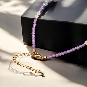 Amethyst Serenity Anklet