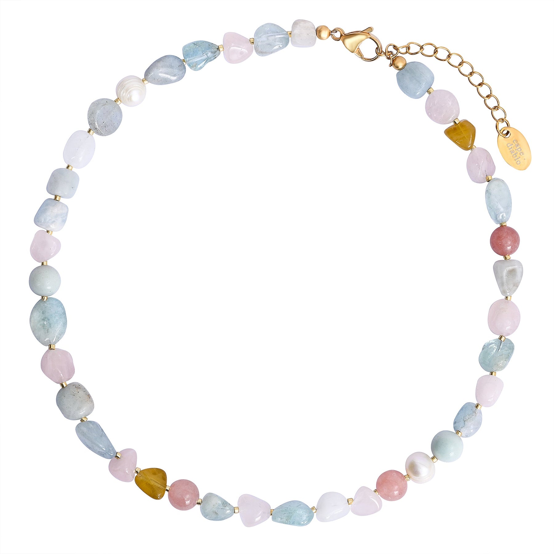 Aqua Rose Serenity Necklace