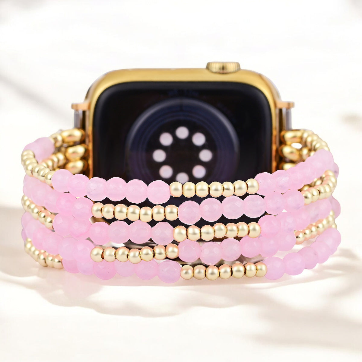 Rose Quartz Radiance Stretch Apple Watch Strap
