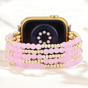 Rose Quartz Radiance Stretch Apple Watch Strap