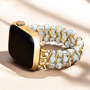 Aquamarine Glow Braided Apple Watch Strap