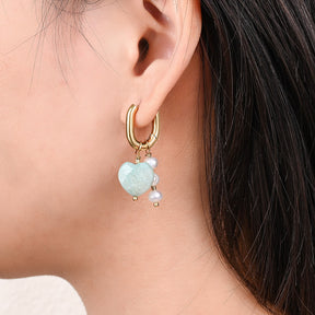 Amazonite Love Earrings