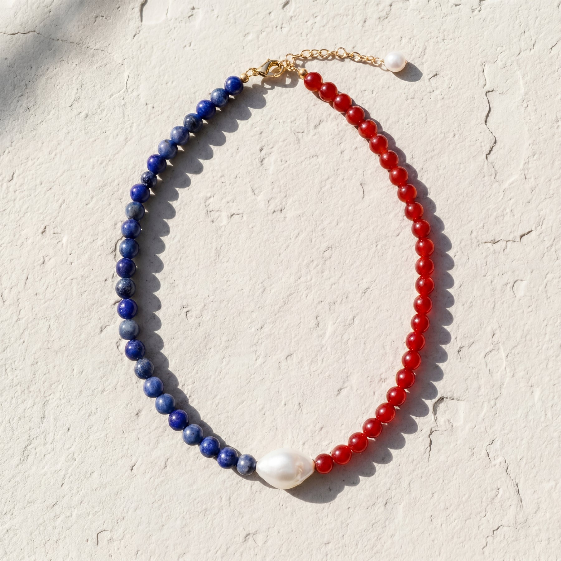 France Riviera Pearl Beaded Necklace