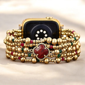 Holiday Lucky Clover Stretch Apple Watch Strap