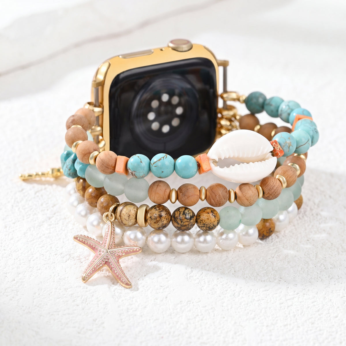 Tropical Sands Stretch Apple Watch Strap