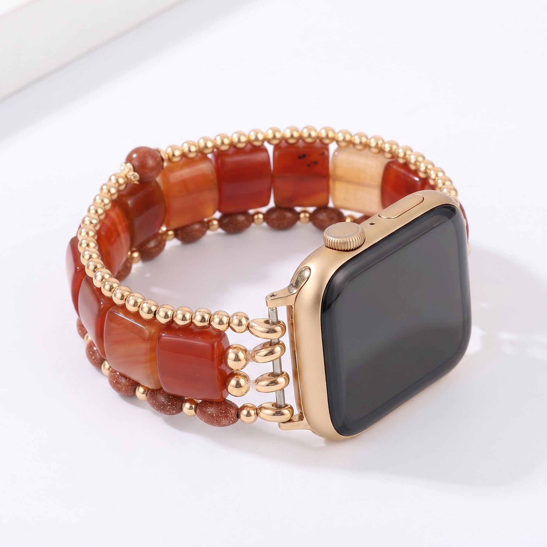 Midnight Bloom Tourmaline Stretch Apple Watch Strap
