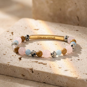 Secret Message Multicolor Stone Bracelet