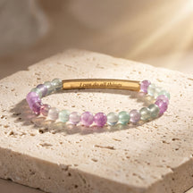Secret Message Multicolor Stone Bracelet