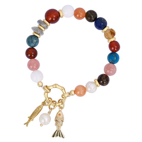Lapis Voyage Charm Bracelet