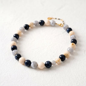 Chunky Purple Beaded Necklace