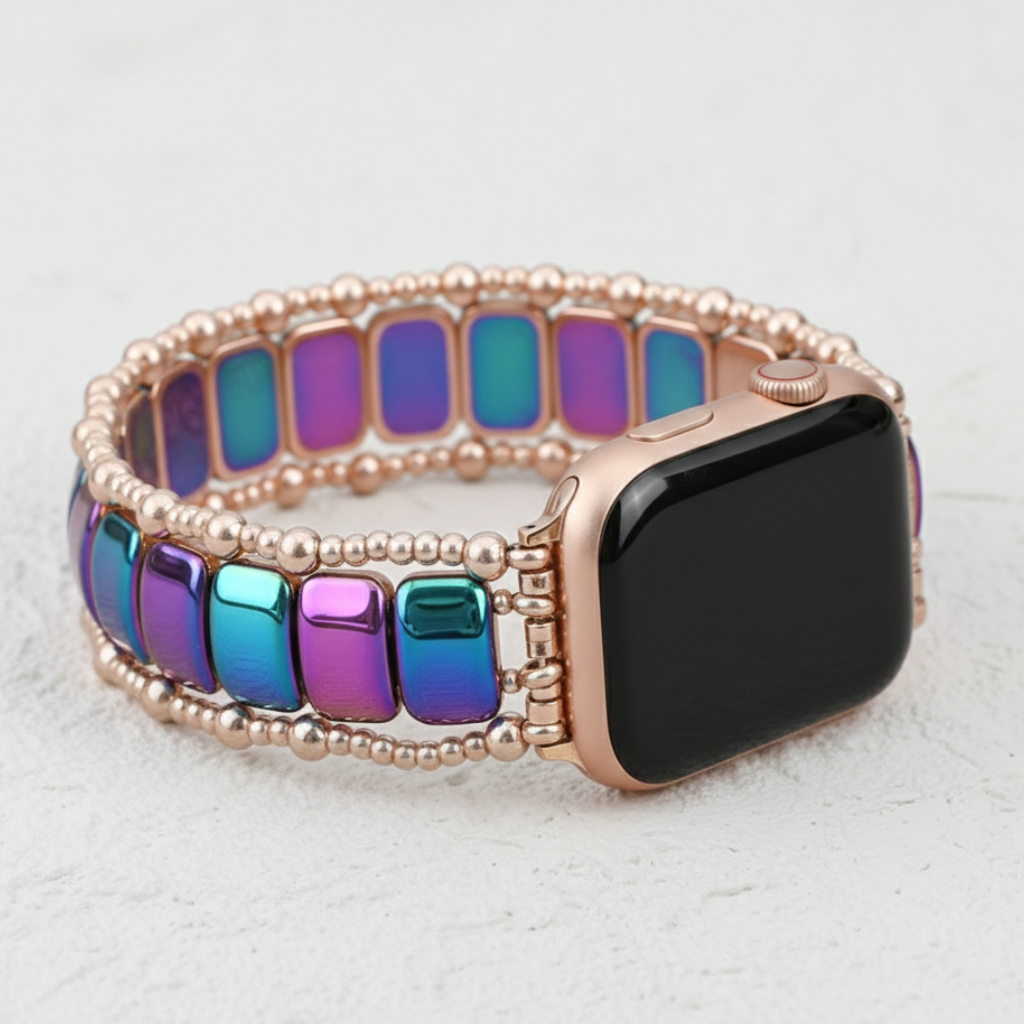 Rose Euphoria Stretch Apple Watch Strap