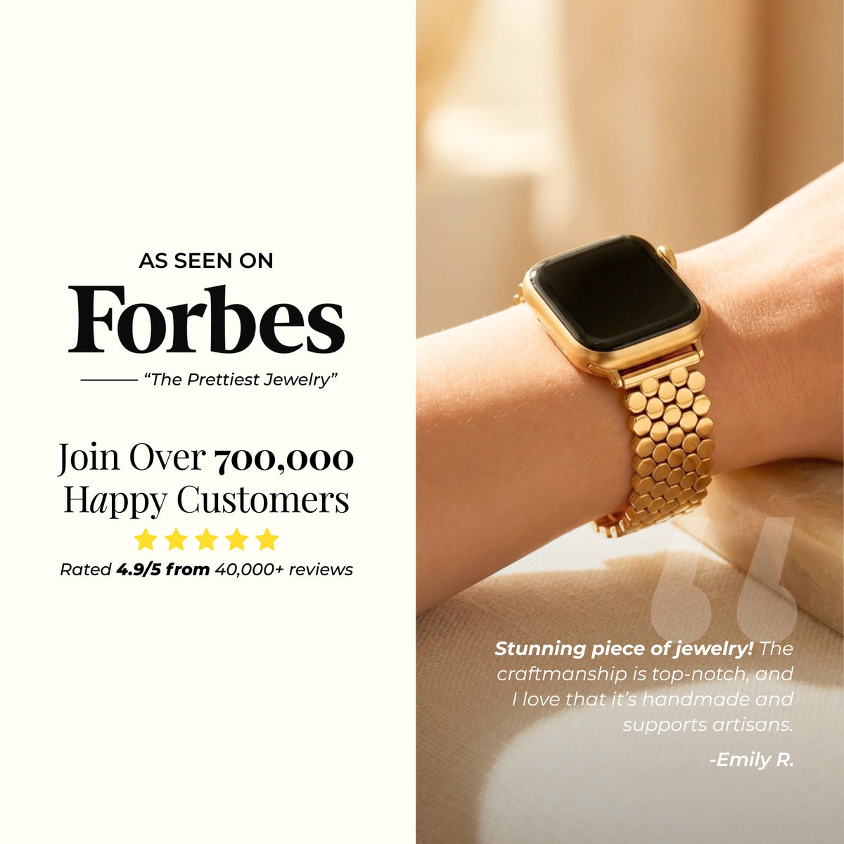 Golden Chic Luxury Apple Watch Strap