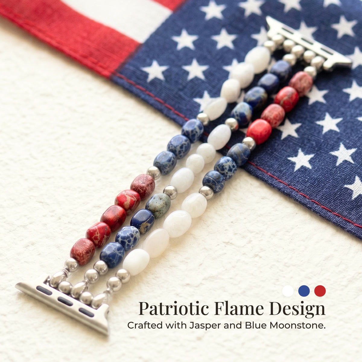 Independence Flame Stretch Apple Watch Strap