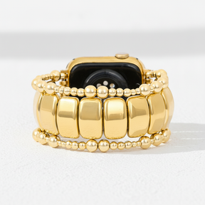 Gold Noir Stretch Apple Watch Strap