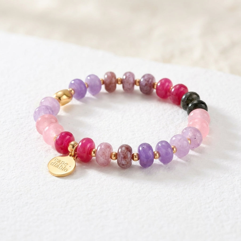 Berry Jade Bloom Bracelet