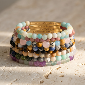 Secret Message Multicolor Stone Bracelet