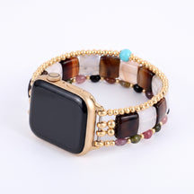 Fierce Grace Tiger's Eye Stretch Apple Watch Strap
