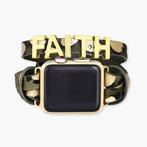 Faith Safari Leather Apple Watch Strap