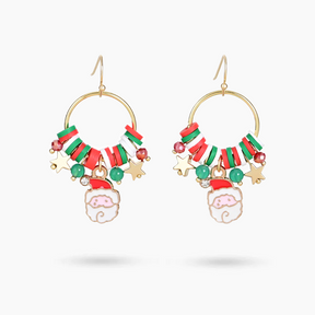 Santa's Stellar Orbit Dangle Earrings