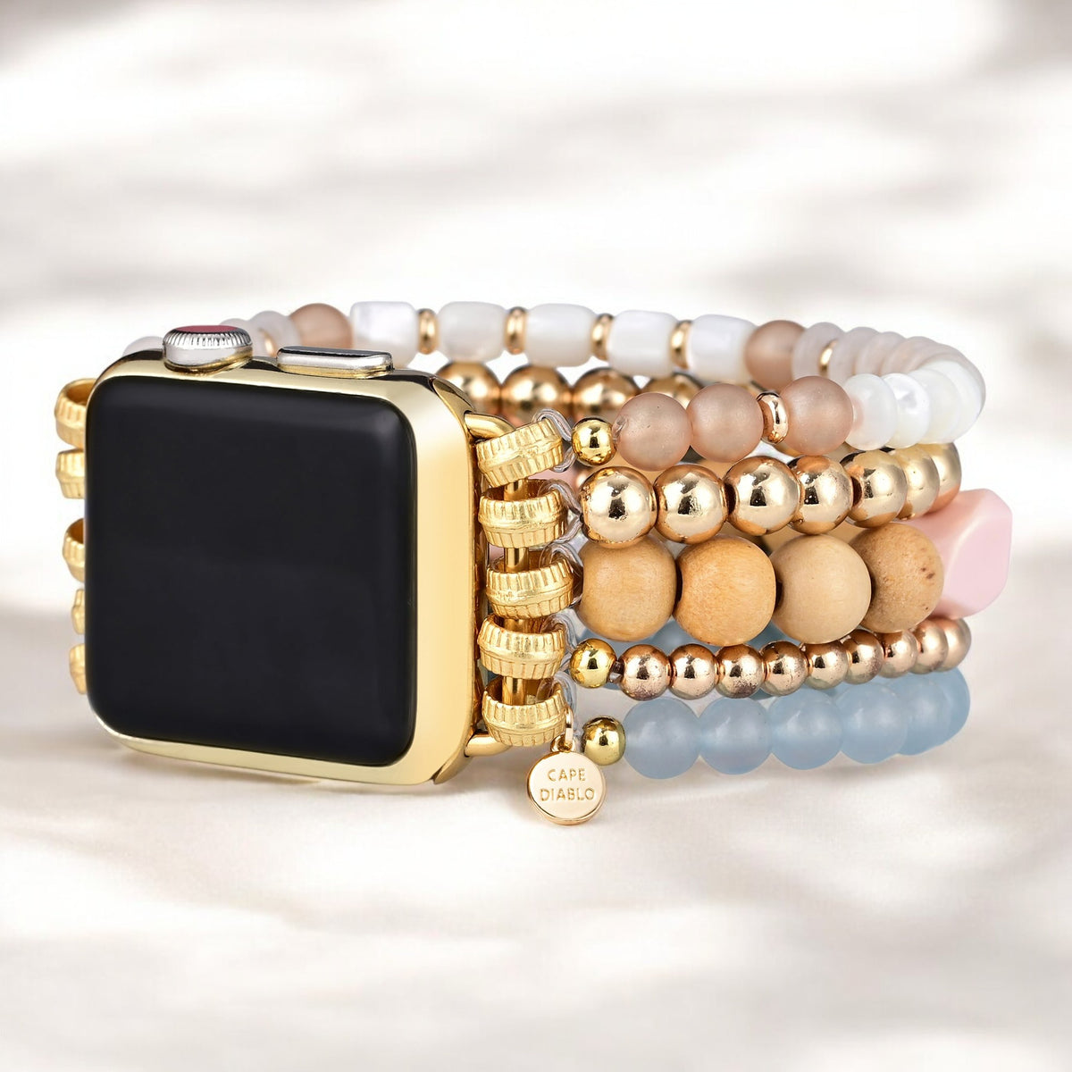Apricot Mist Stretch Apple Watch Strap