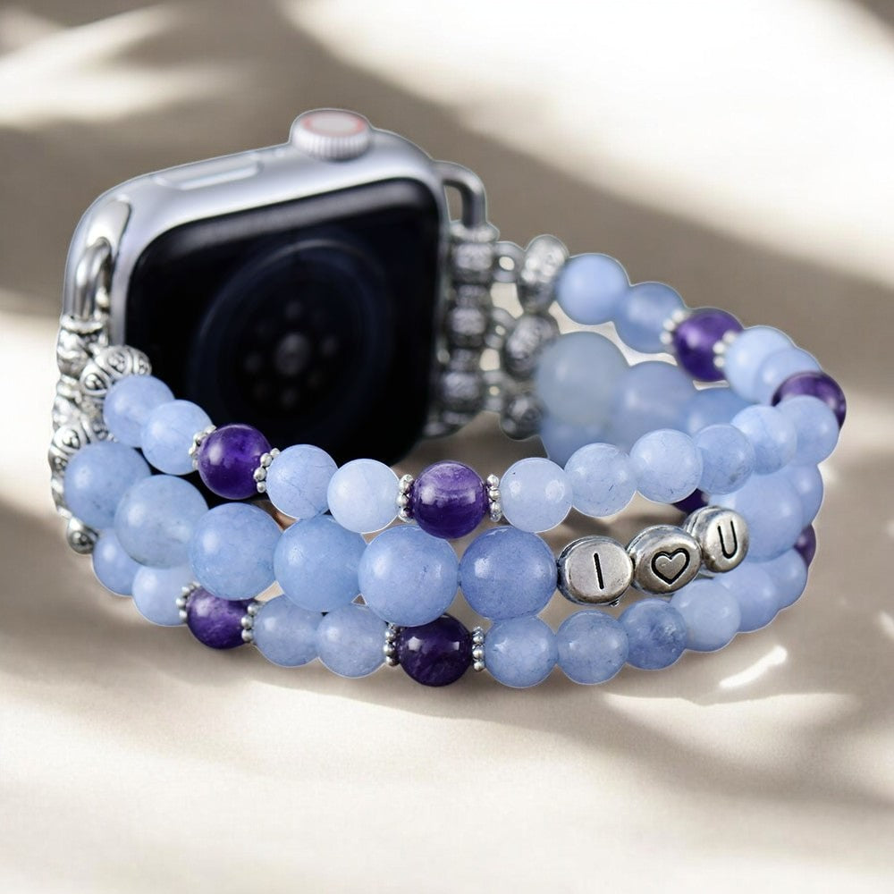 Aquamarine Love Stretch Apple Watch Strap