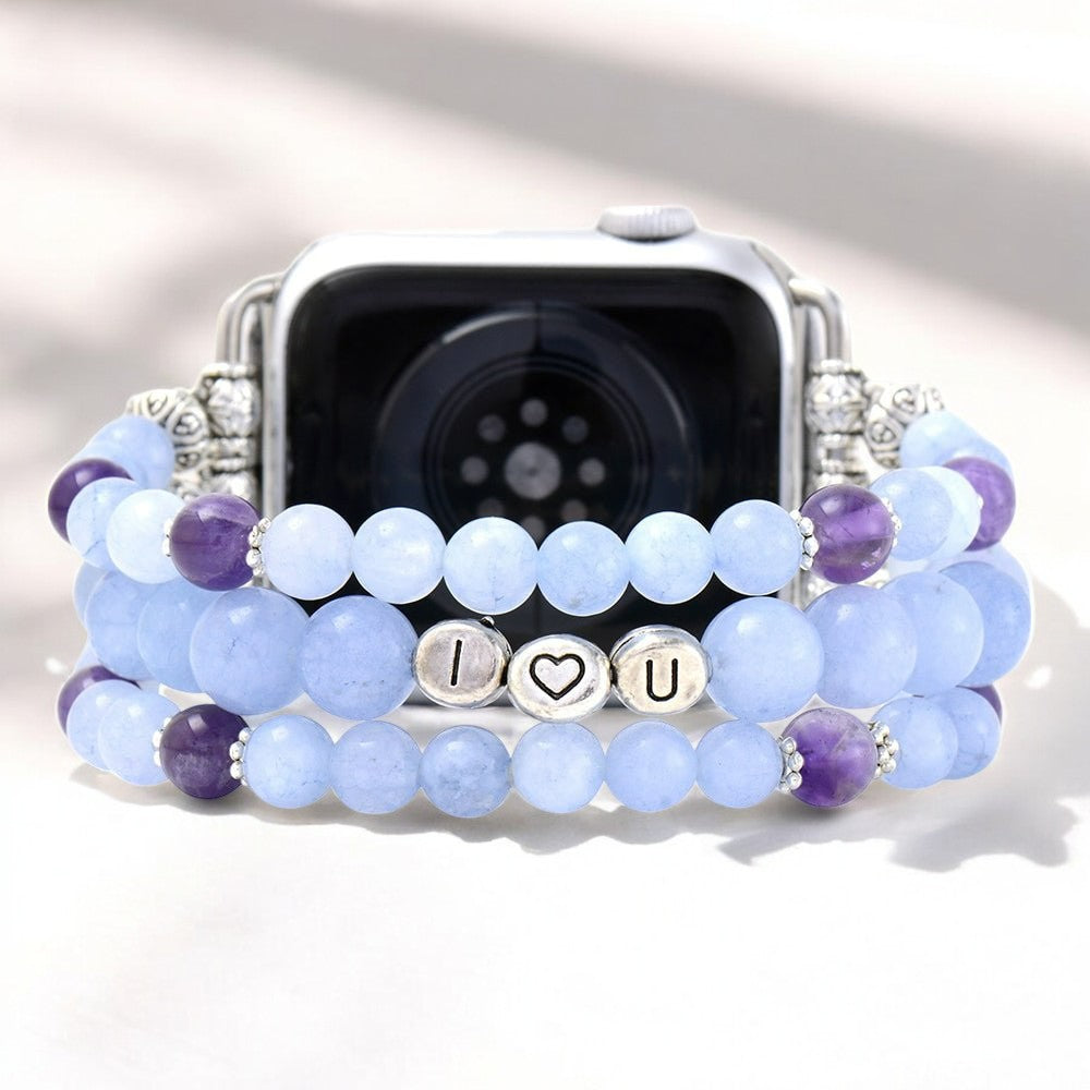 Aquamarine Love Stretch Apple Watch Strap
