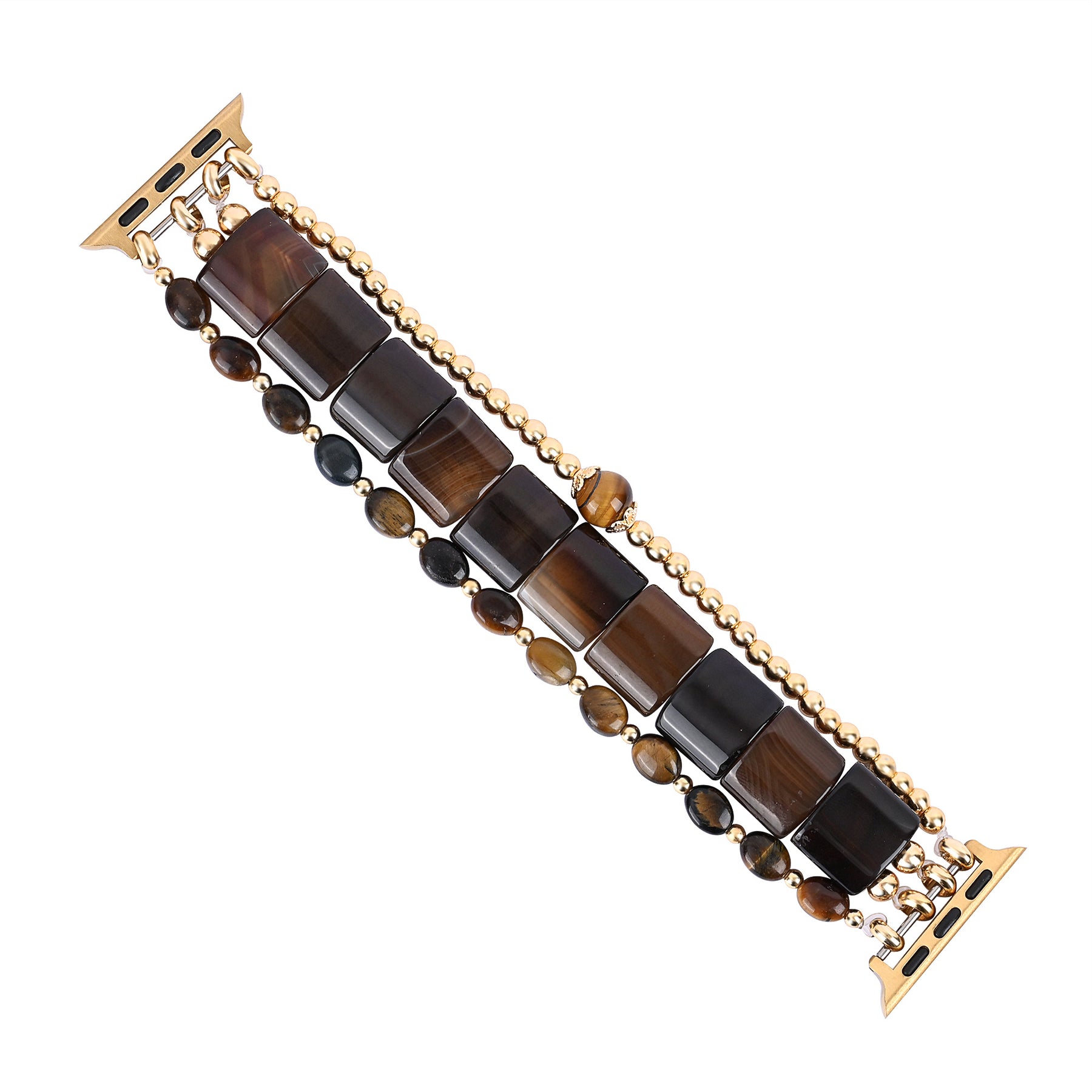 Fierce Grace Tiger's Eye Stretch Apple Watch Strap