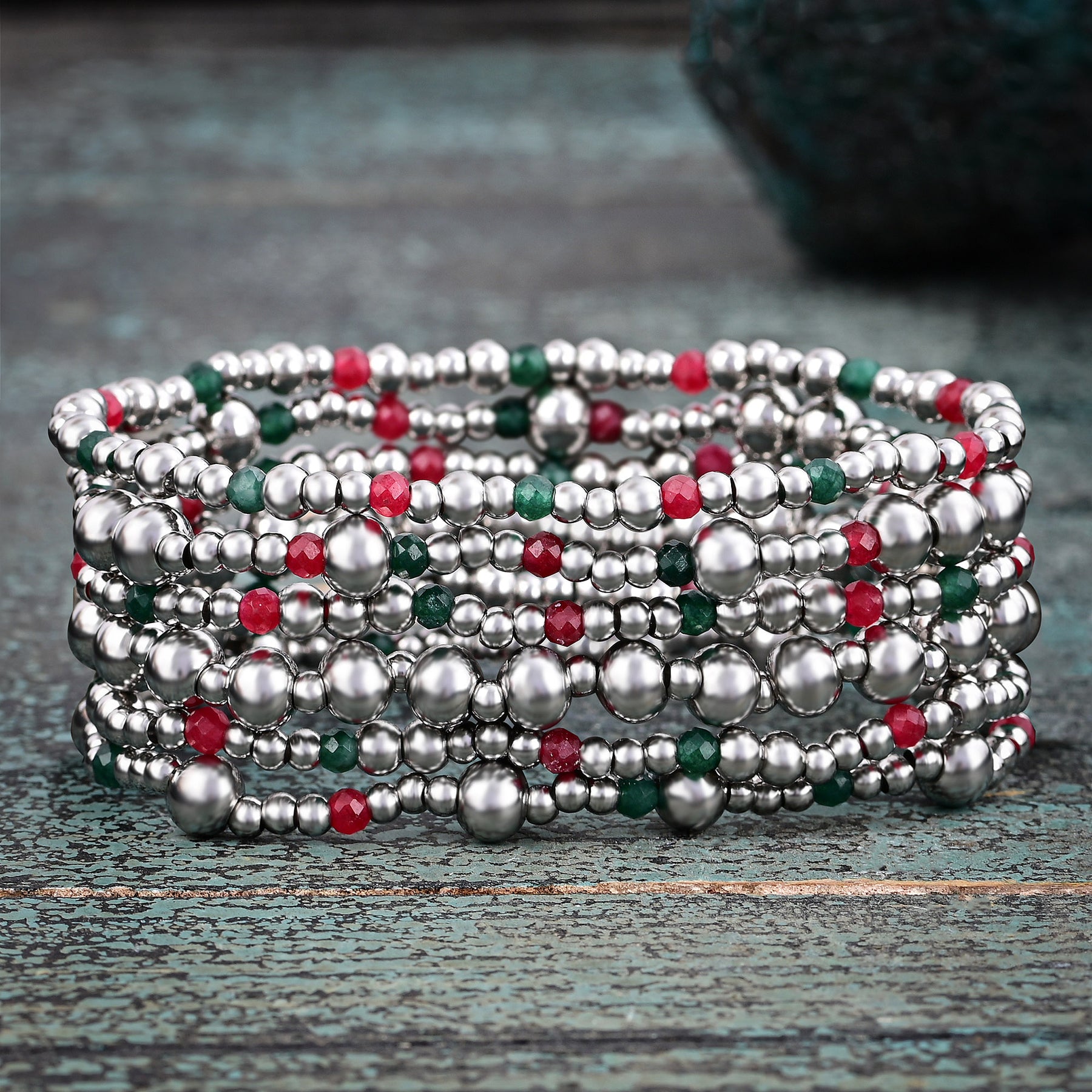 Christmas Silver Magic Bracelet Set