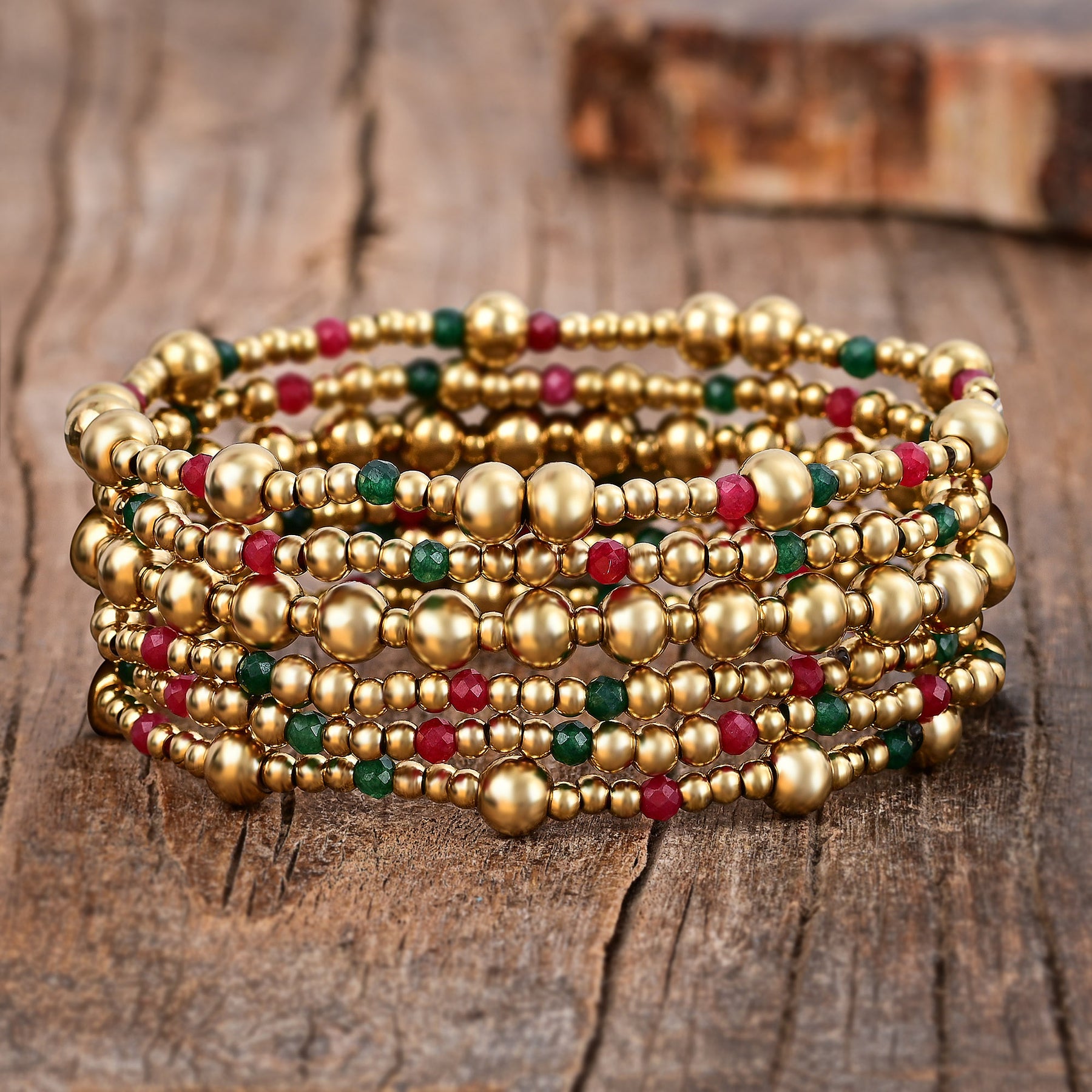 Christmas Gold Magic Bracelet Set