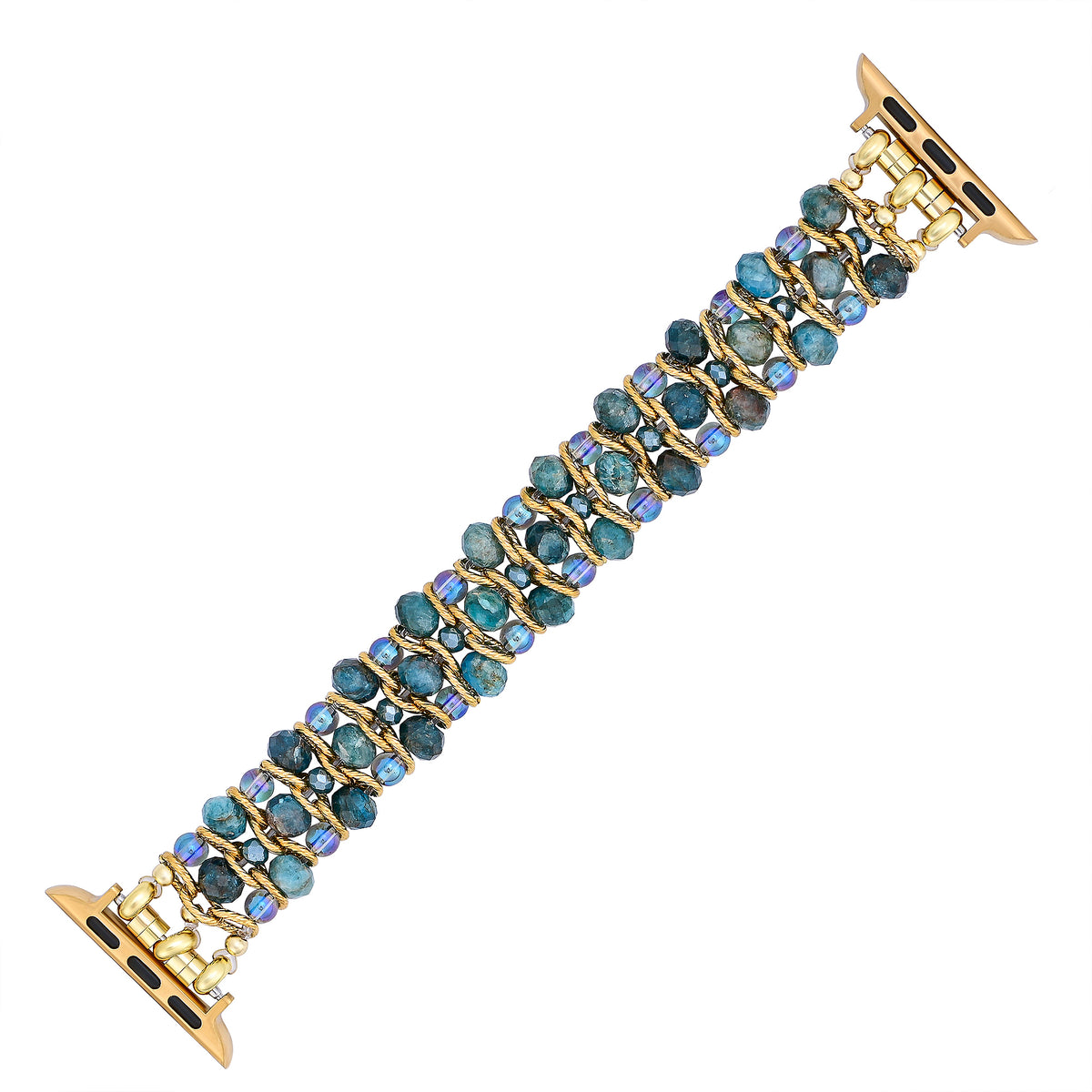 Crystal Shores Braided Stretch Apple Watch Strap