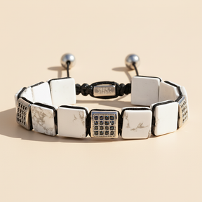 Men’s White Turquoise Bracelet