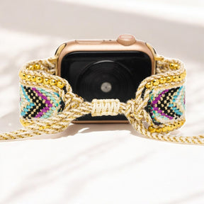 Golden Flower Apple Watch Strap