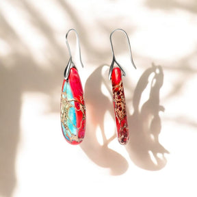 Imperial Jasper Teardrop Earrings