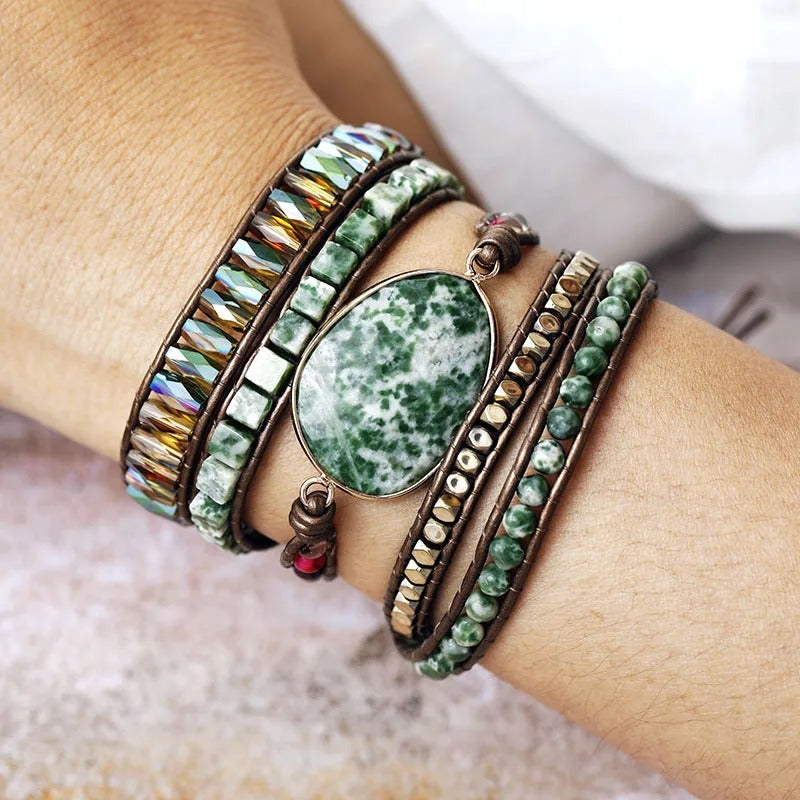 Vintage Verde Wrap Bracelet