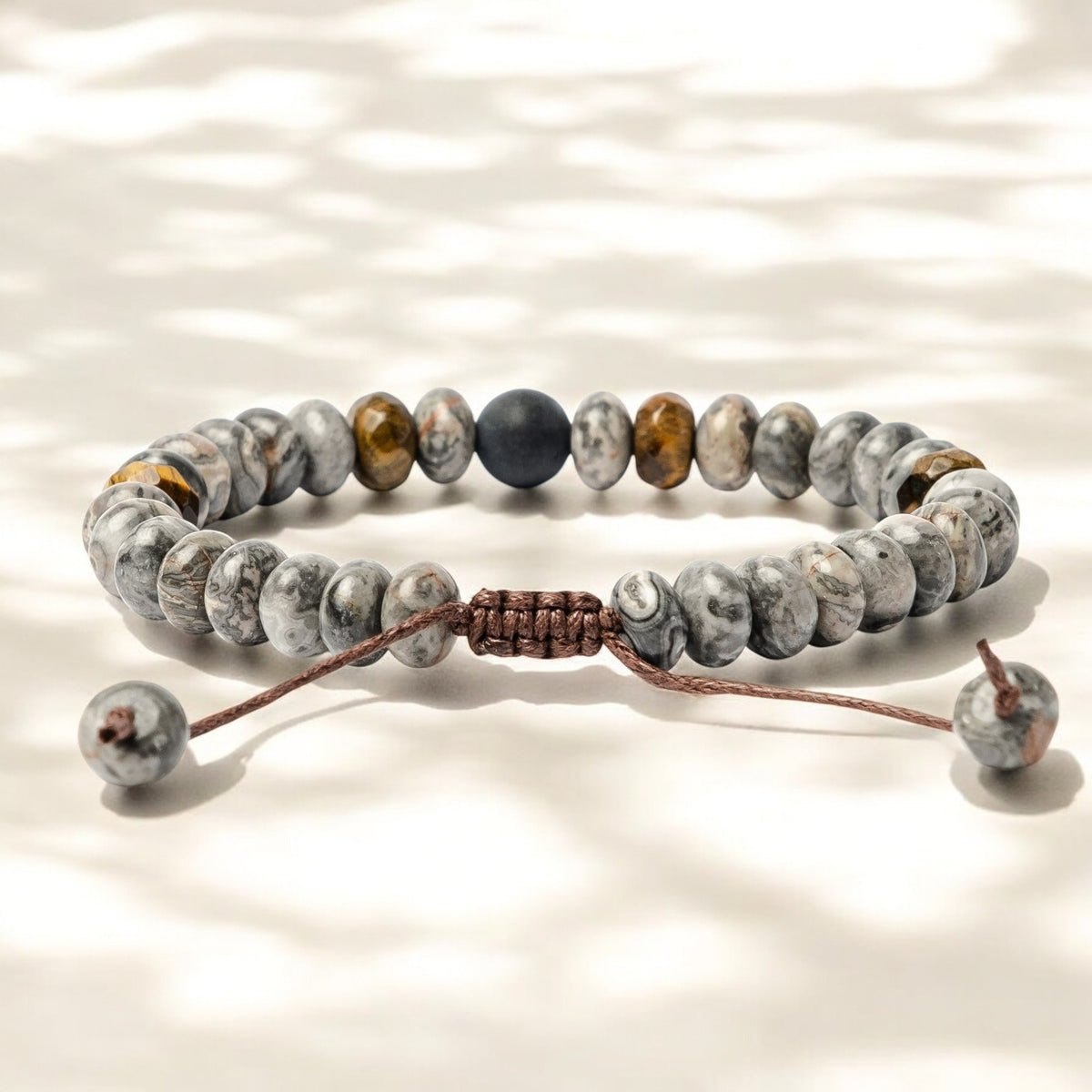 Men's Jasper & Tiger Eye Bracelet