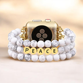 Howlite Peace Inspiration Apple Watch Strap