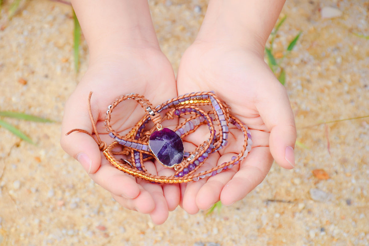 Amethyst Imperial Wrap Bracelet - Cape Diablo