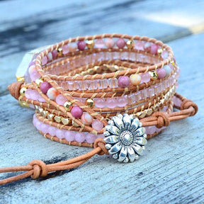 Golden Rose Quartz Bracelet - Cape Diablo