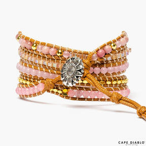 Golden Rose Quartz Bracelet - Cape Diablo