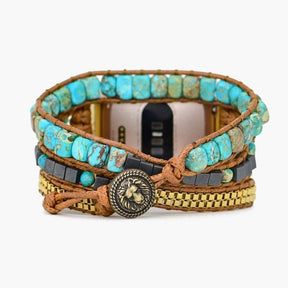 Turquoise Calming Energy Fitbit Versa 3 / Sense Watch Strap - Cape Diablo