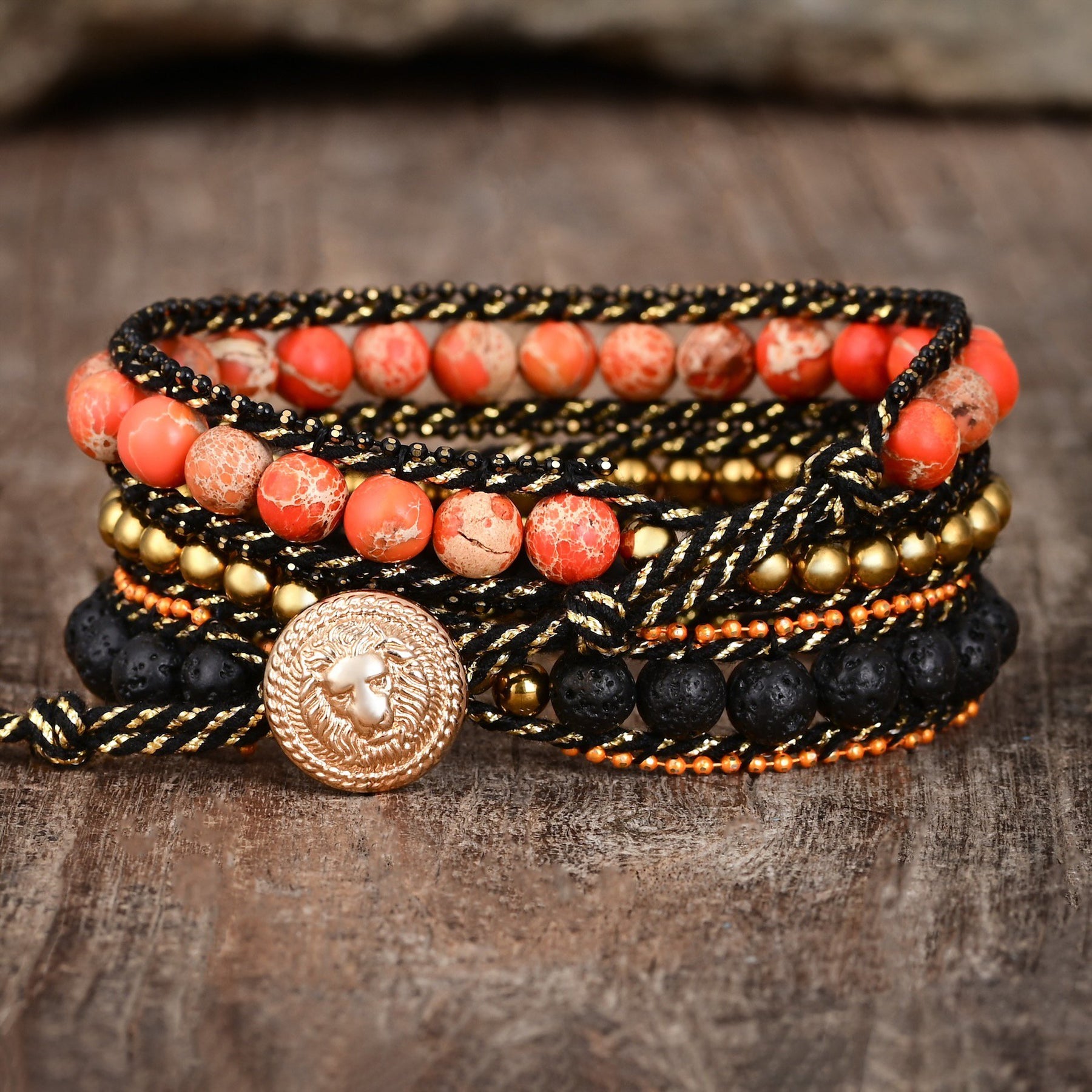 Wicked Pumpkin Patch Wrap Bracelet - Cape Diablo